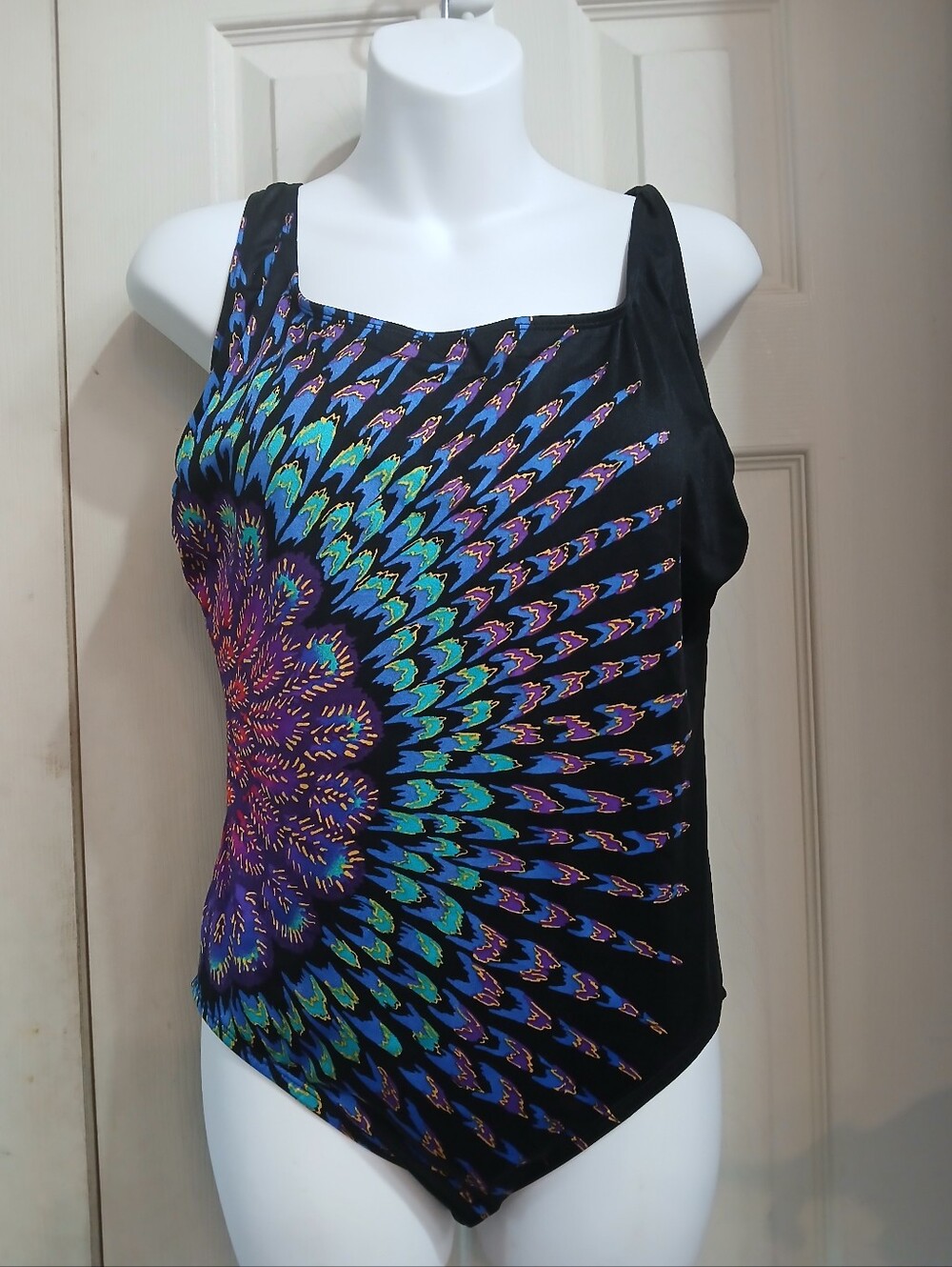 Great Lengths  Multicolored One Piece Swim Suit - Size 14Mandela Burst Resort